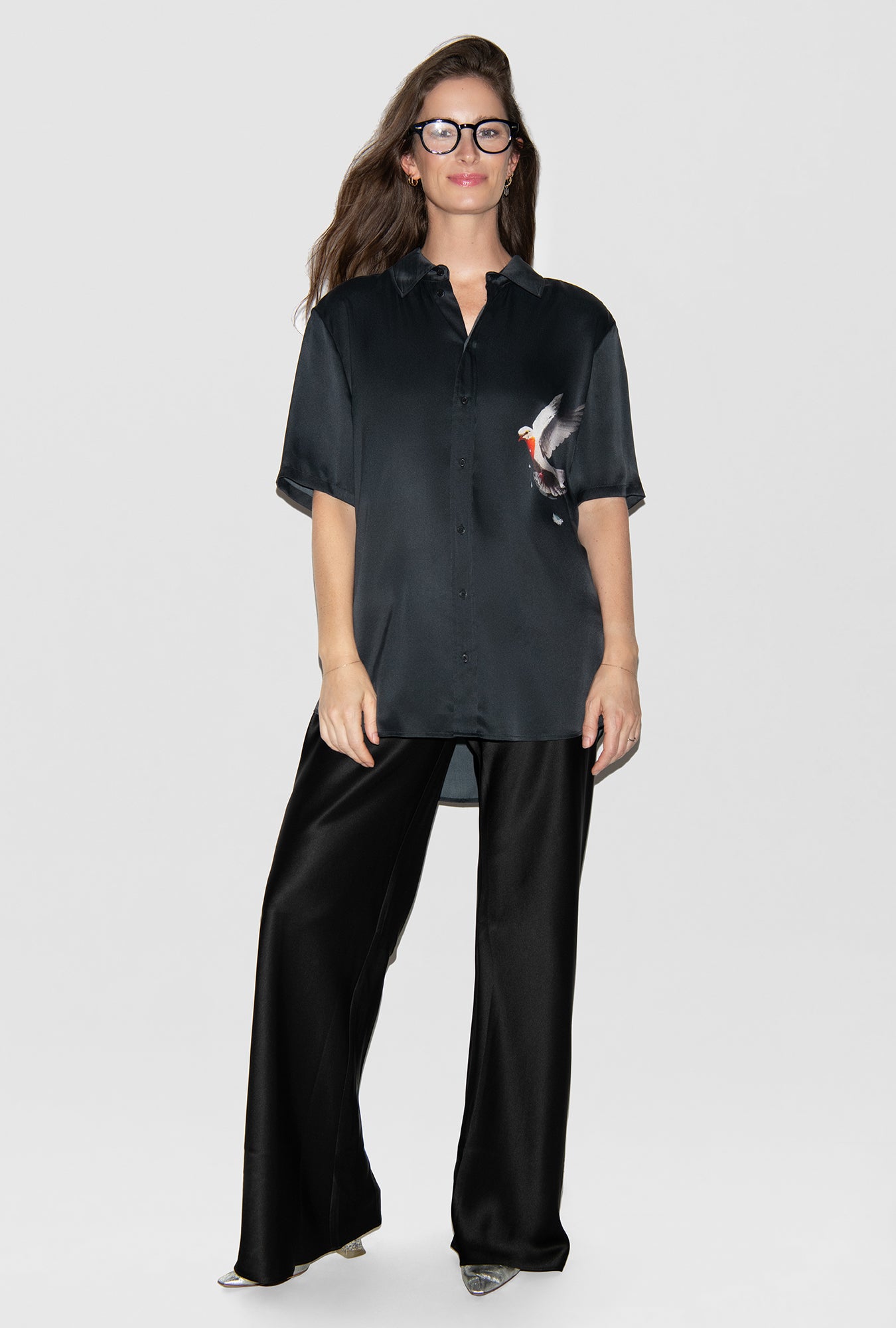 SHORT SLEEVE BOYFRIEND SHIRT 2.0 BLEEDING DOVE