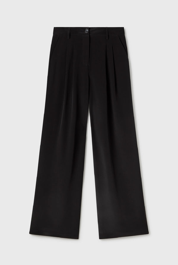 CDC PLEATED PANTS BLACK