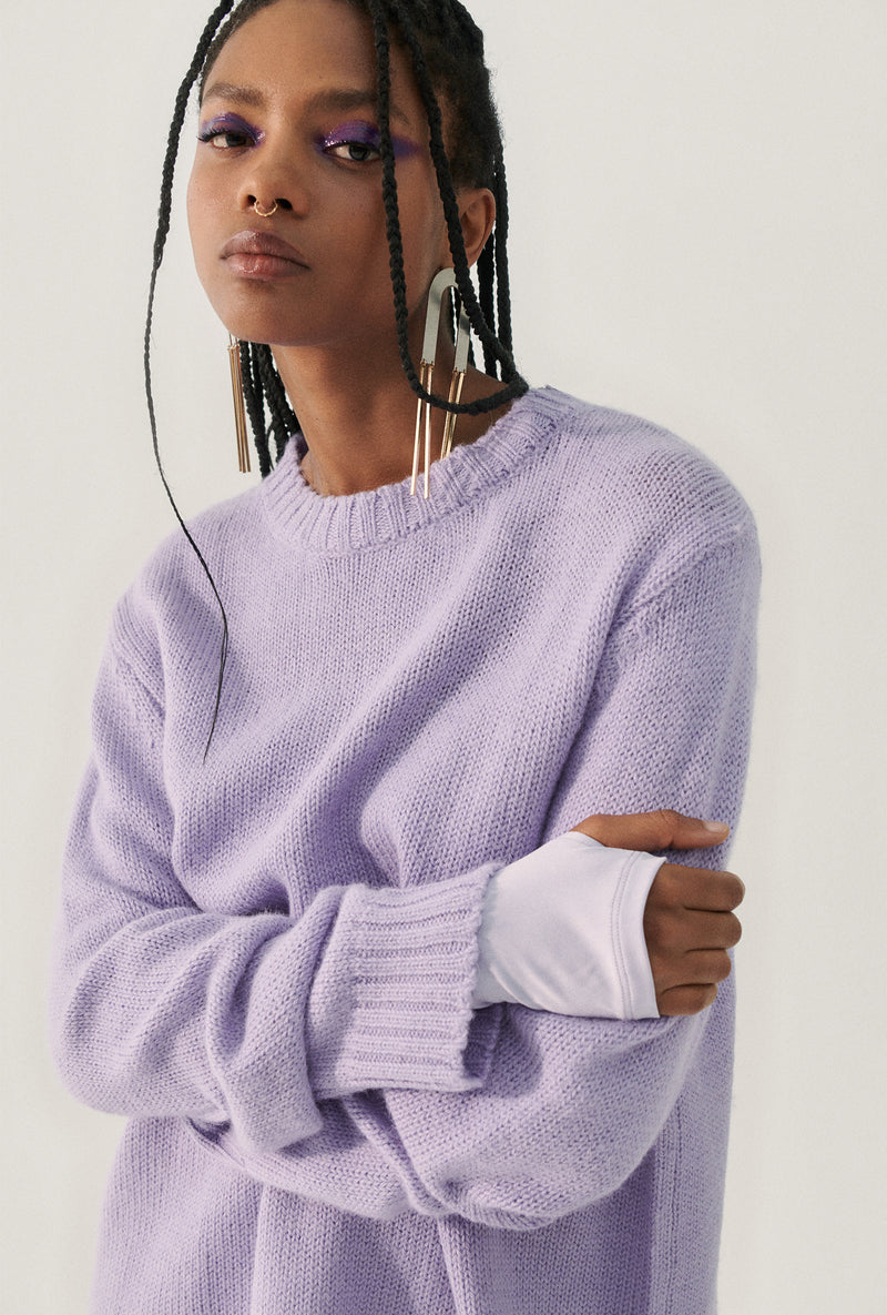 KNIT CREWNECK LAVENDER