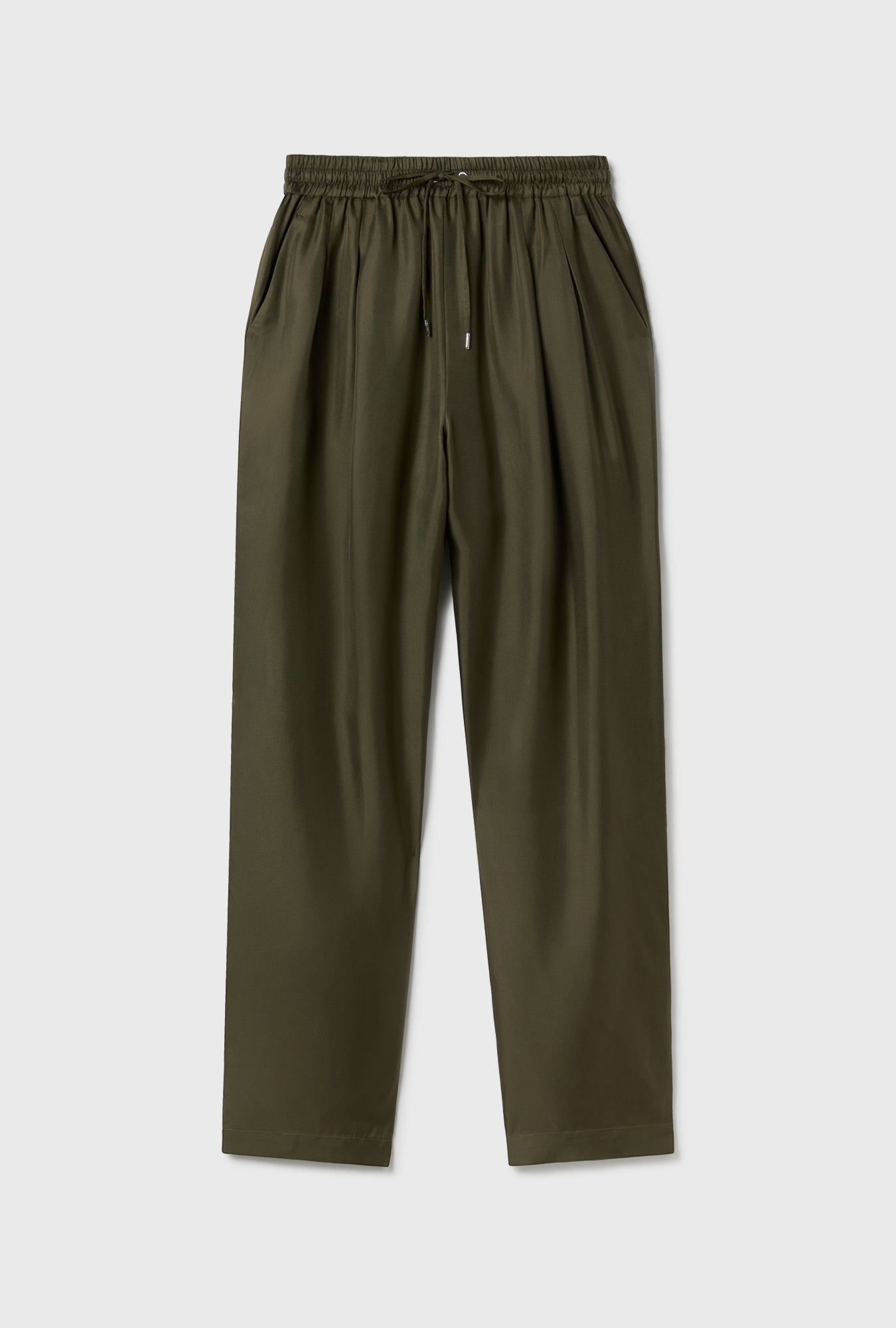 TWILL SLOUCH PANTS PINE