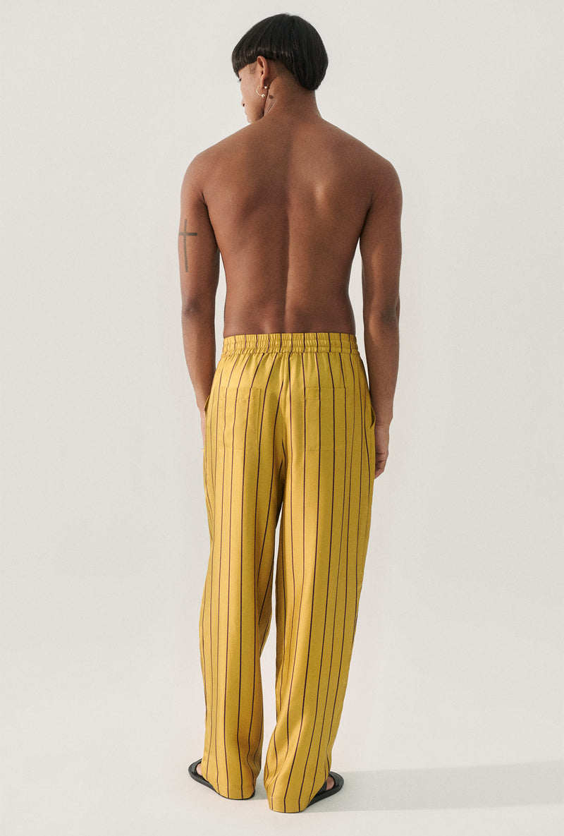 TWILL SLOUCH PANTS DANDELION STRIPE