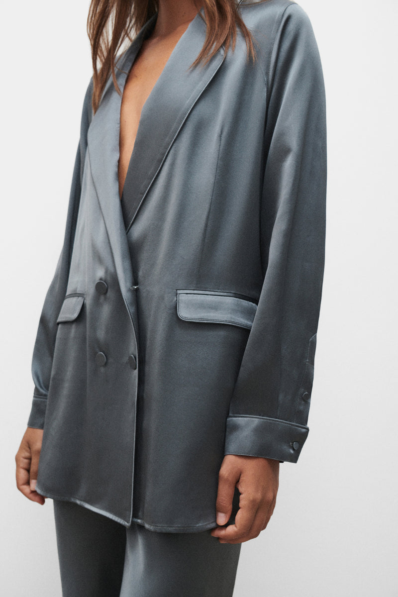 RELAXED BLAZER SLATE