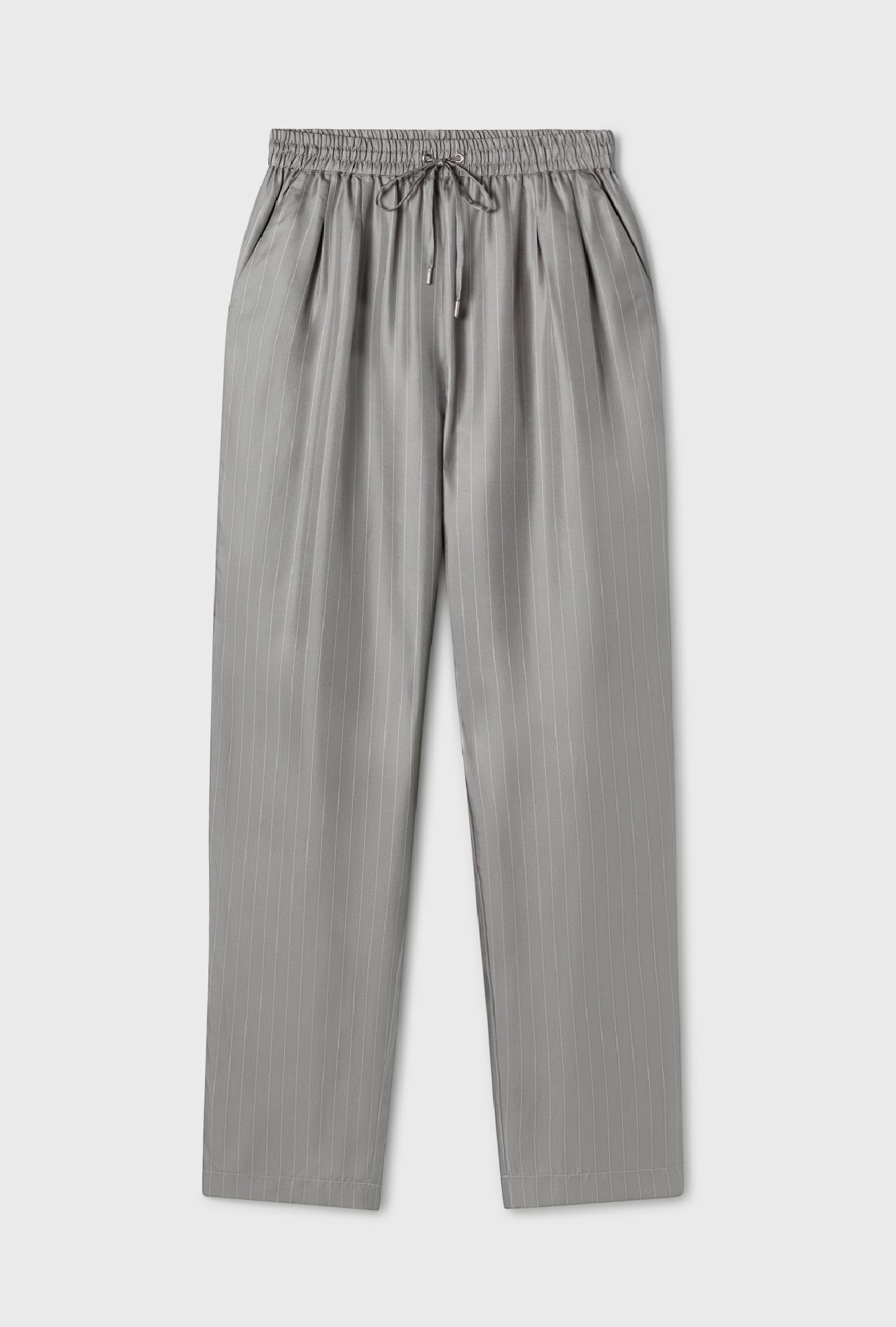 TWILL SLOUCH PANTS MOON PINSTRIPE