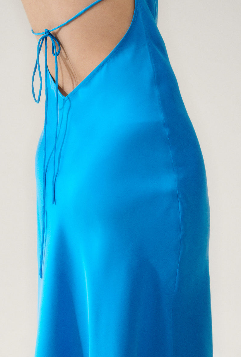 HALTER DRESS COAST BLUE