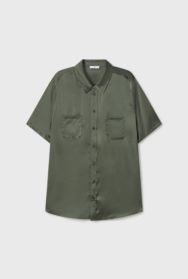 SHORT SLEEVE BOYFRIEND SHIRT THYME