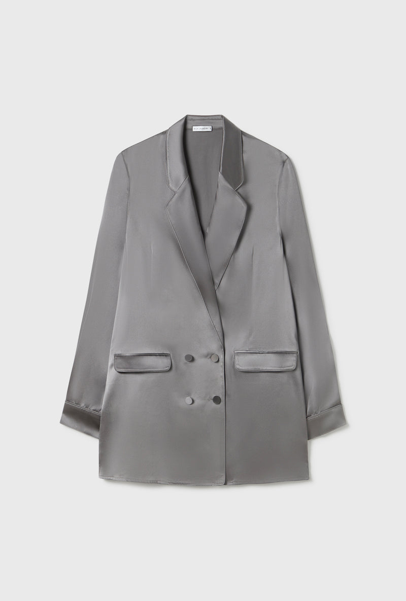 RELAXED BLAZER GREY PEARL