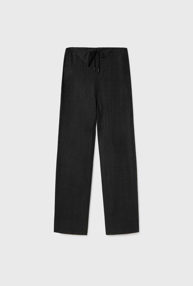 *REGISTER INTEREST* MUD SILK DRAWSTRING TROUSER BLACK